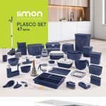 سرویس جهیزیه پلاسکو لیمون 49پارچه طرح بافت - Image 4