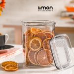 بانکه مربع رویال درب شفاف 2 لیمون