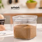 بانکه مربع رویال درب شفاف 3 لیمون