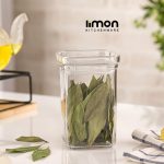 جا ادویه مربع رویال درب شفاف 2 لیمون