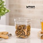 جا ادویه مربع رویال درب شفاف3 لیمون